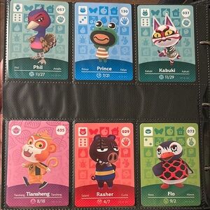 Animal Crossing Amiibo Card (set of 6)